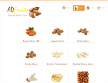 Tablet Screenshot of alldriedfruits.com